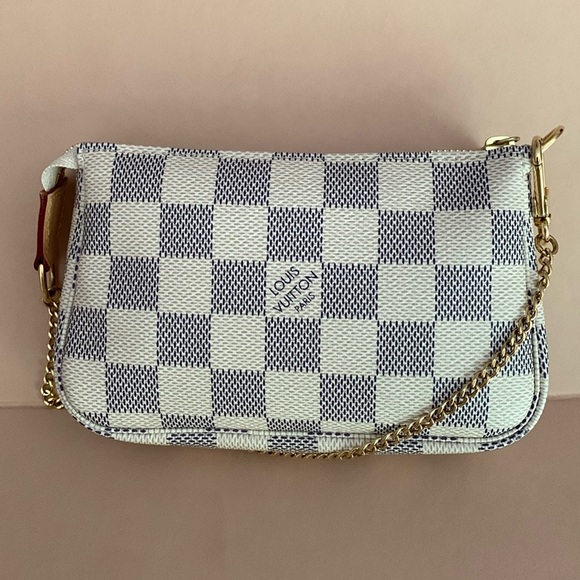 Louis Vuitton Mini Pochette Damier Azur - Brand New with box - Picture 7 of 9